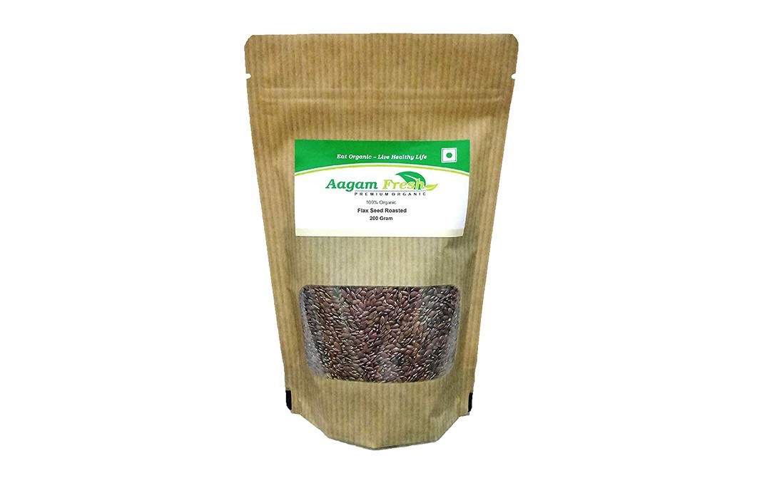 Aagam Fresh Flax Seed Roasted    Pack  200 grams